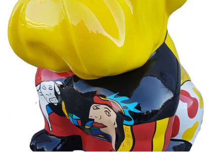 Designer figurine statue modern figures decoration dog garden sculpture sculptures designer